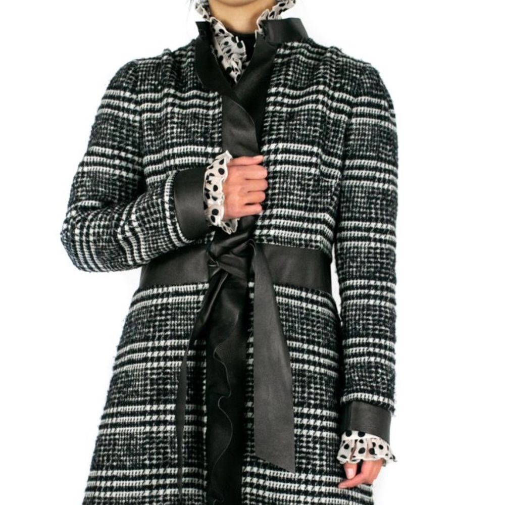 Valentino Houndstooth Coat